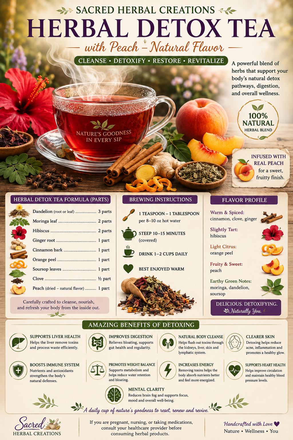 Peach Detox Tea