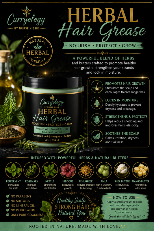 Herbal hair grease