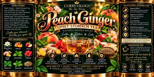 Peach Ginger Upset Stomach Tea