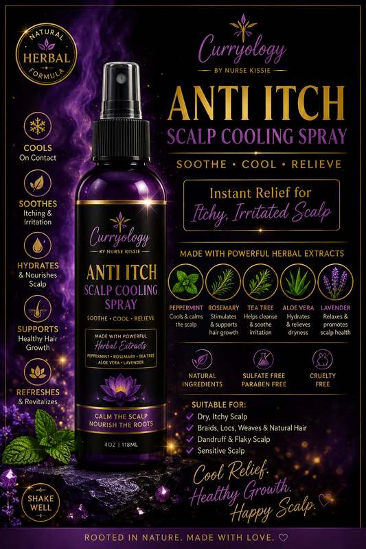 Anti itch scalp cooling spray