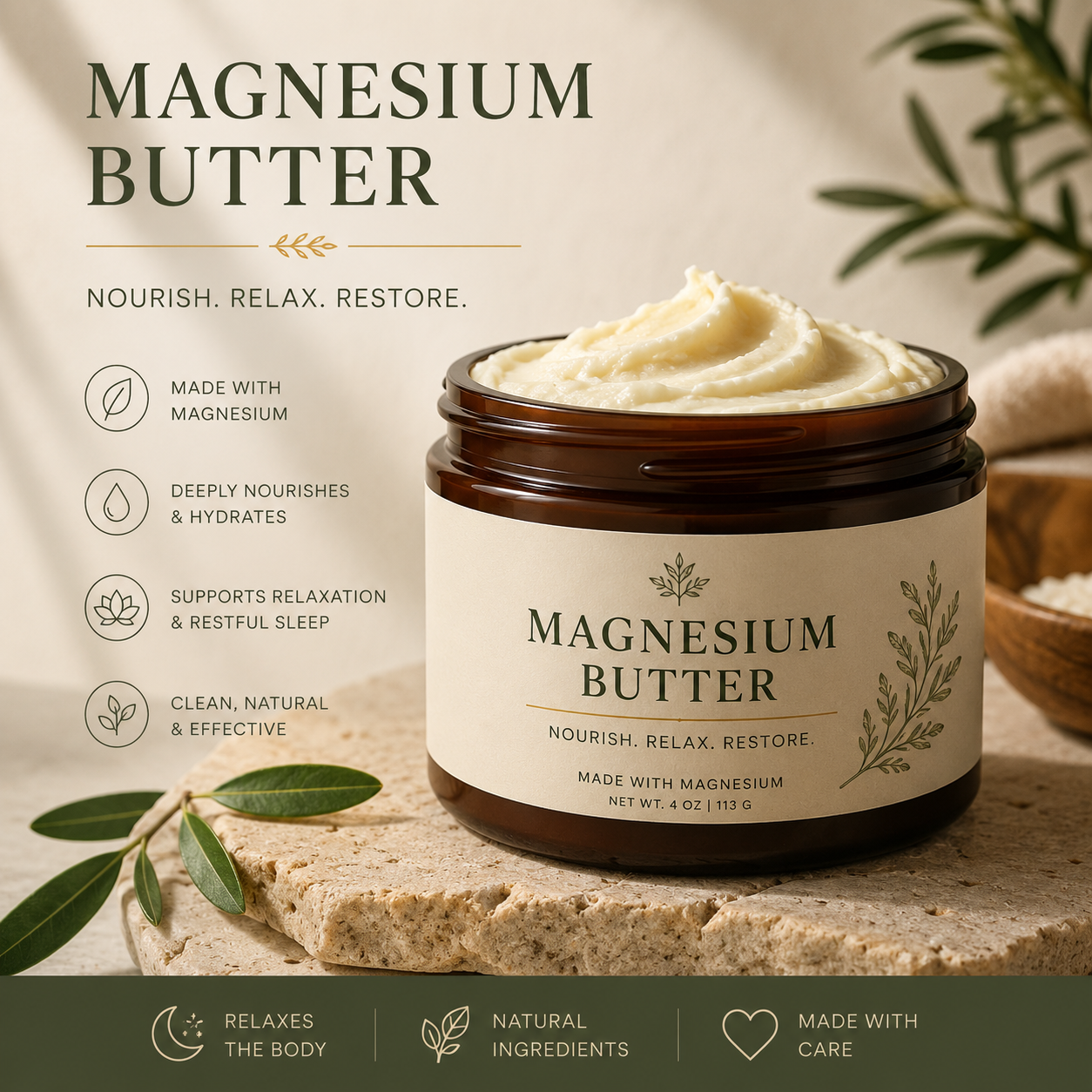 Magnesium Pain Relief Butter