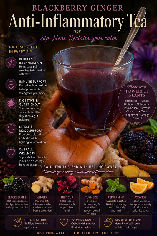 Anti-inflammatory Blackberry Ginger Tea
